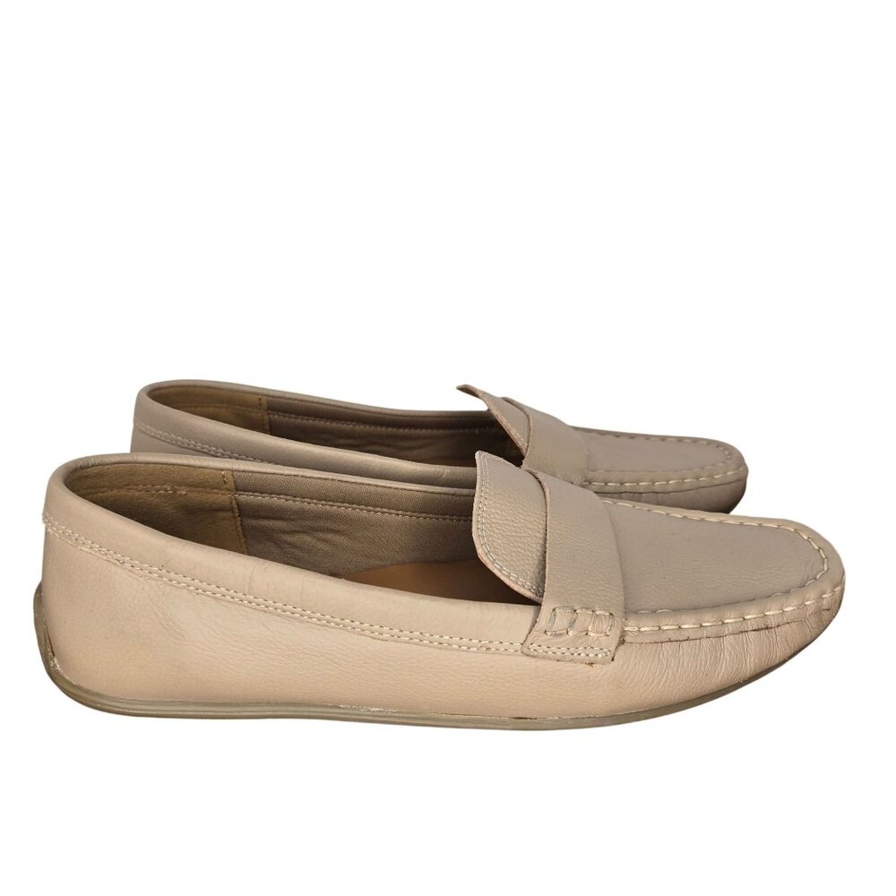 Joie Tan Leather Comfort Loafers Flats Women's 9